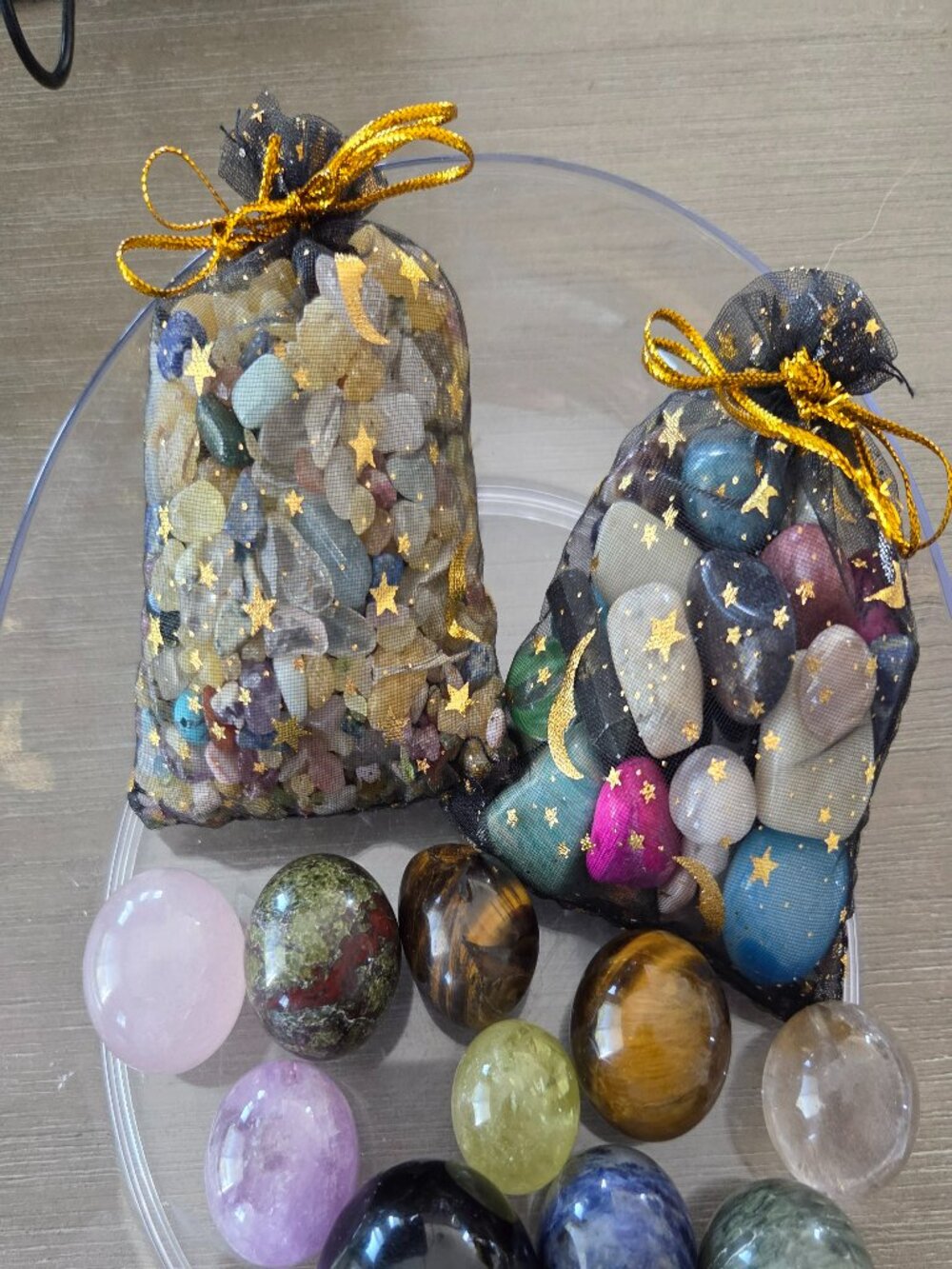 Crystal Sphere Collection 10 Polished Stone Balls + Assorted Tumbled Crystals